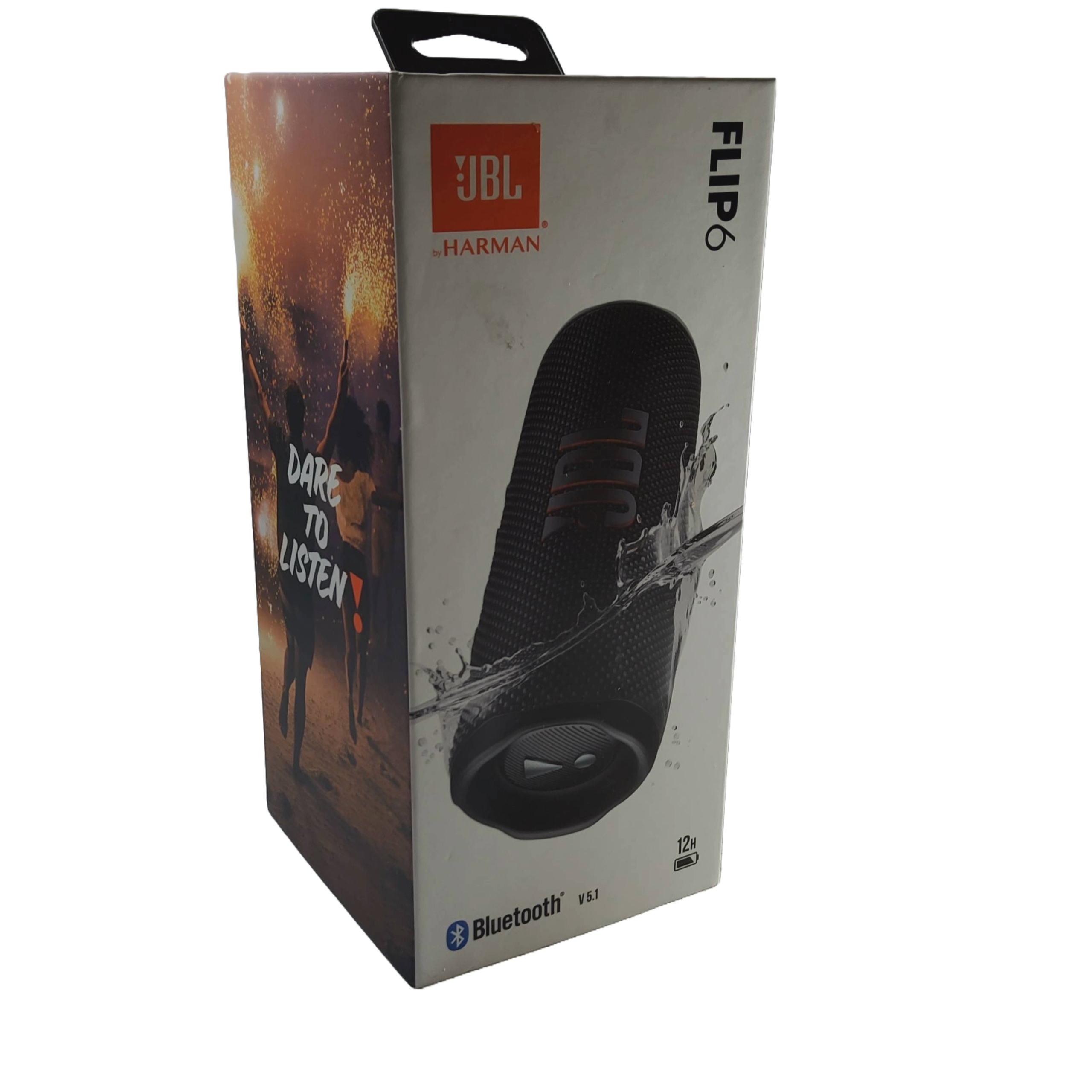 JBL Flip 6 Portable Bluetooth Speaker, Powerful Sound and Deep bass, IPX7 Waterproof, 12 Hours of Playtime, JBL PartyBoost, Speaker for Home, Outdoor, Travel (Black)