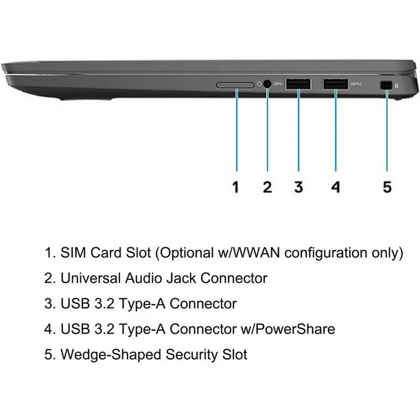 Dell Latitude 7410 14" Laptop - Intel Core i5 10th Gen 16GB RAM | 512GB SSD | Windows 11 Pro