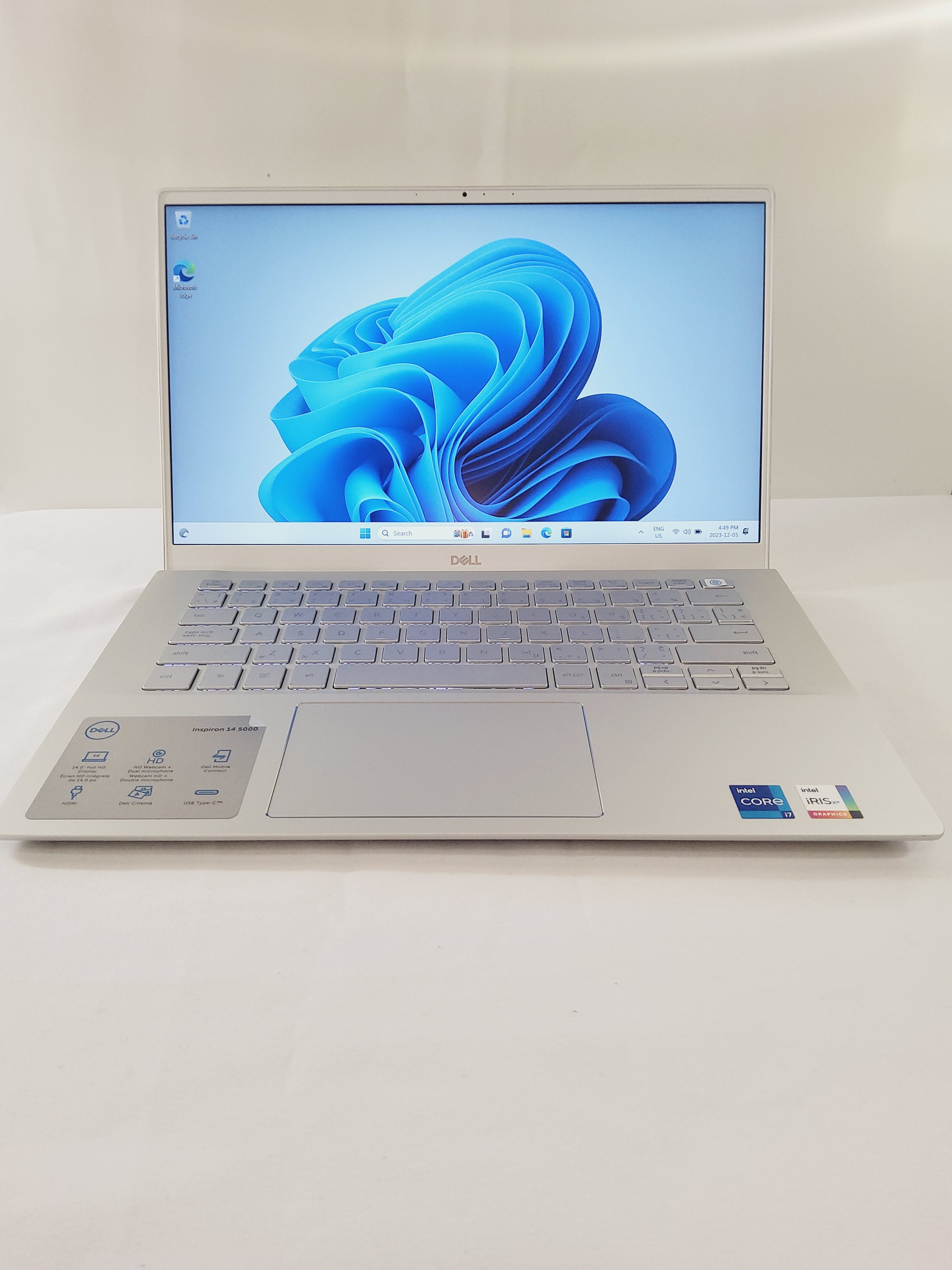 DELL Inspiron 5402 Laptop 14" FHD ( Intel Iris Xe Graphics / I7-1165G7 / 16 GB / 512GB/ Windows 11 Pro)
